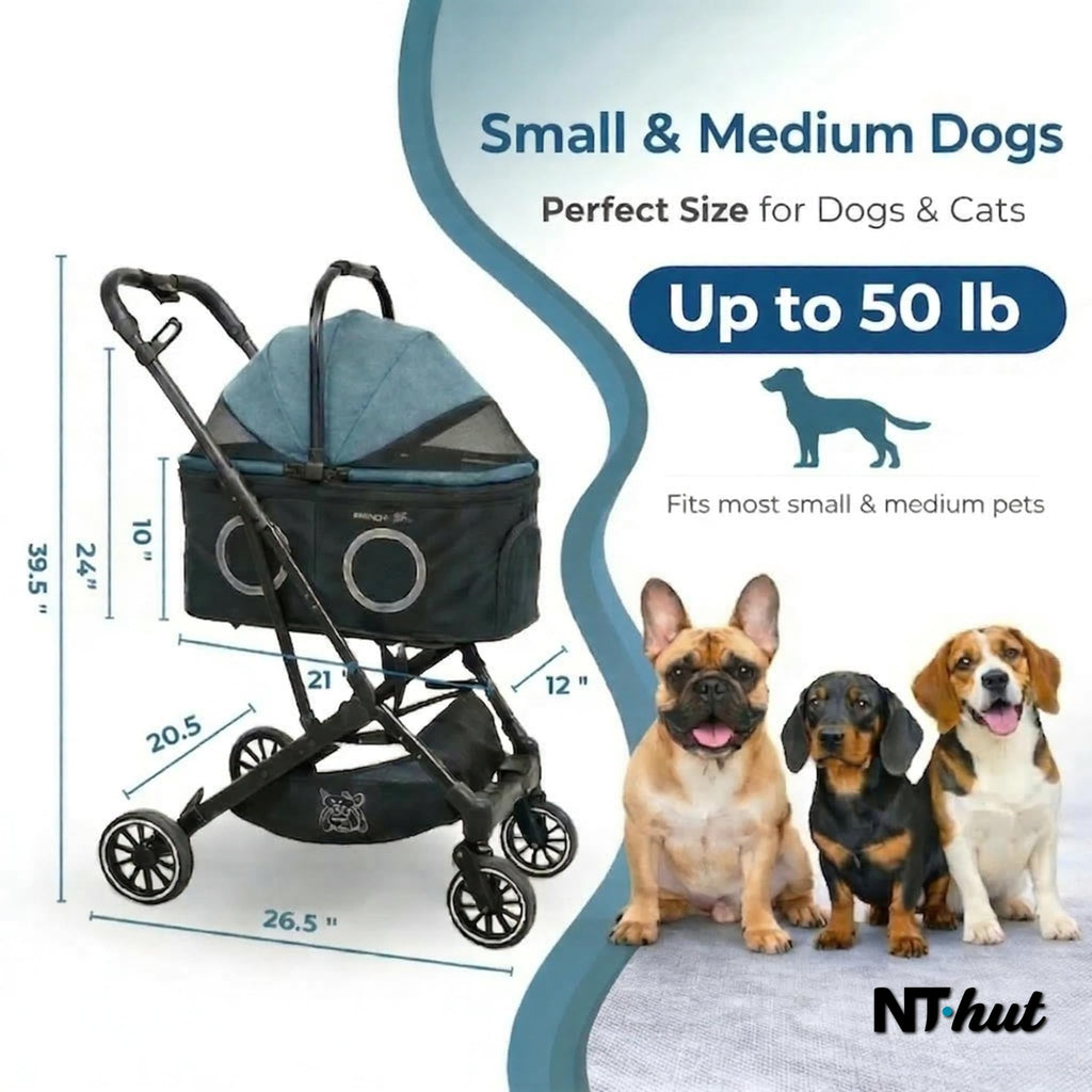 3-in-1 Pet Stroller Up to 50 lbs E409