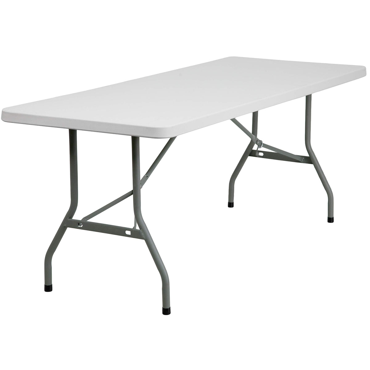 6-Foot Heavy Duty Plastic Folding Table with Carrying Handles B4217