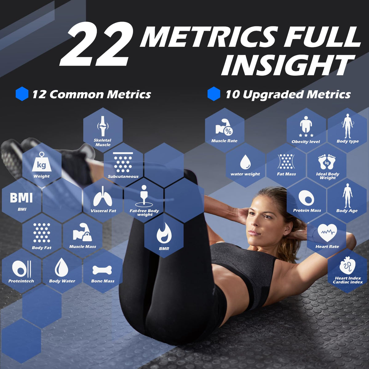 Smart Weight Scale with BMI Body Fat Muscle Mass Z56564
