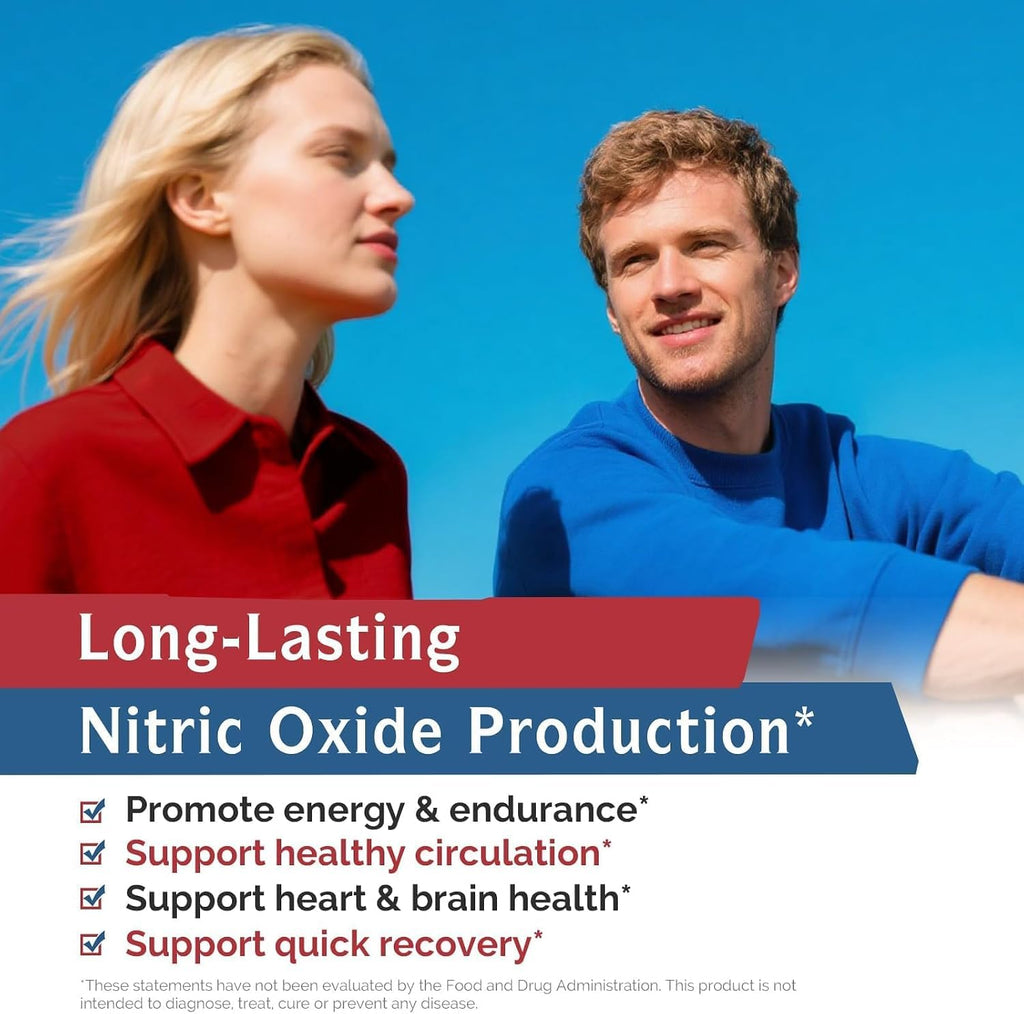 90 Vegan Capsules Nitric Oxide Booster Supplement C39838
