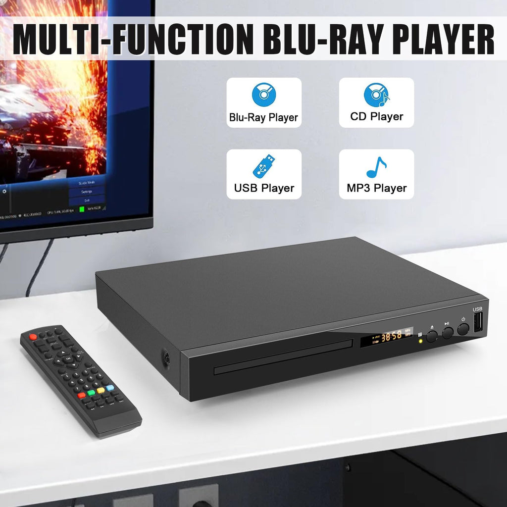 Blu Ray DVD CD Player with HDMI AV Coaxial Output B213