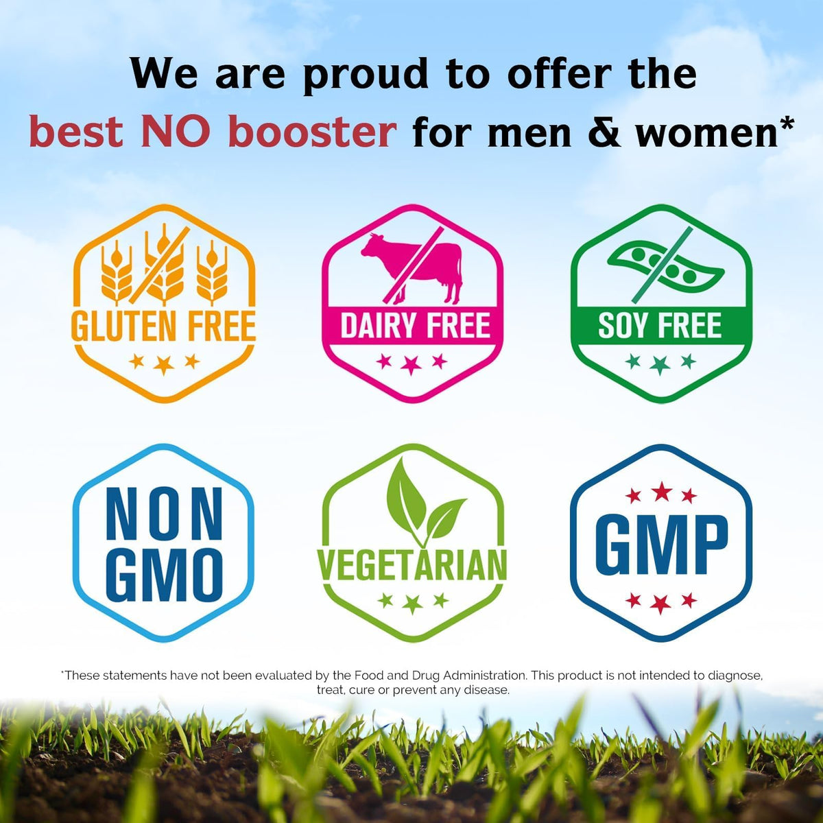 90 Vegan Capsules Nitric Oxide Booster Supplement C39838