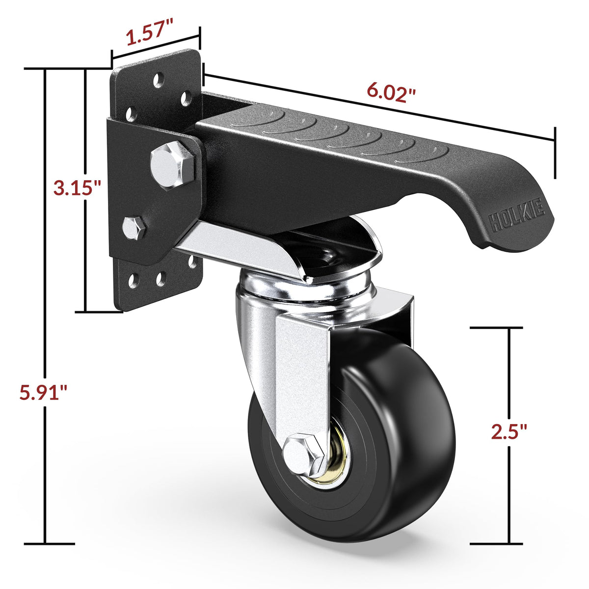 Heavy Duty Retractable Casters 700 lbs 4 Casters K7584
