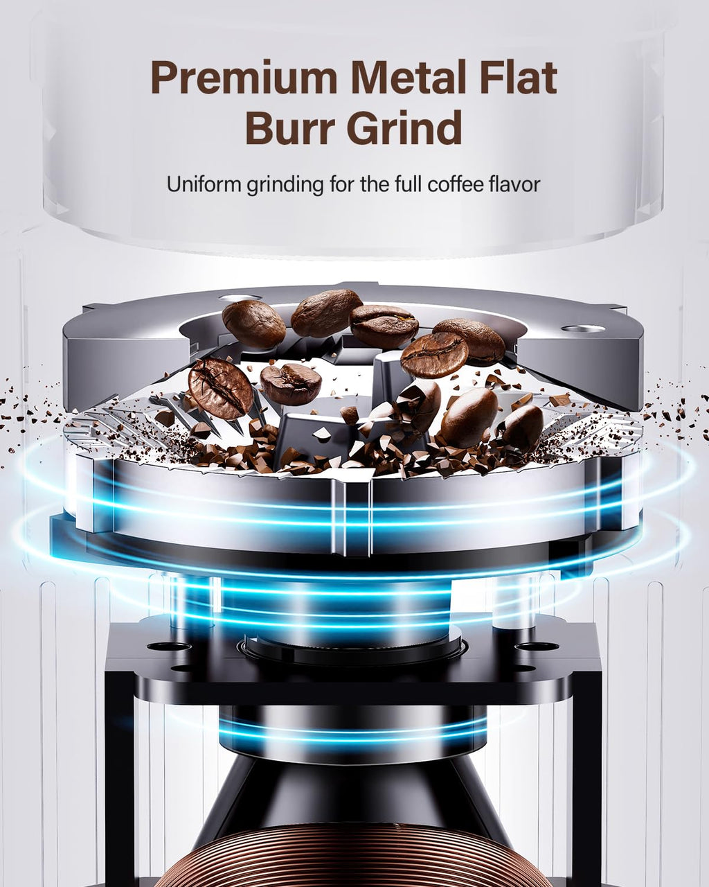 Electric Burr Coffee Grinder with 32 Grinding Sizes E77035
