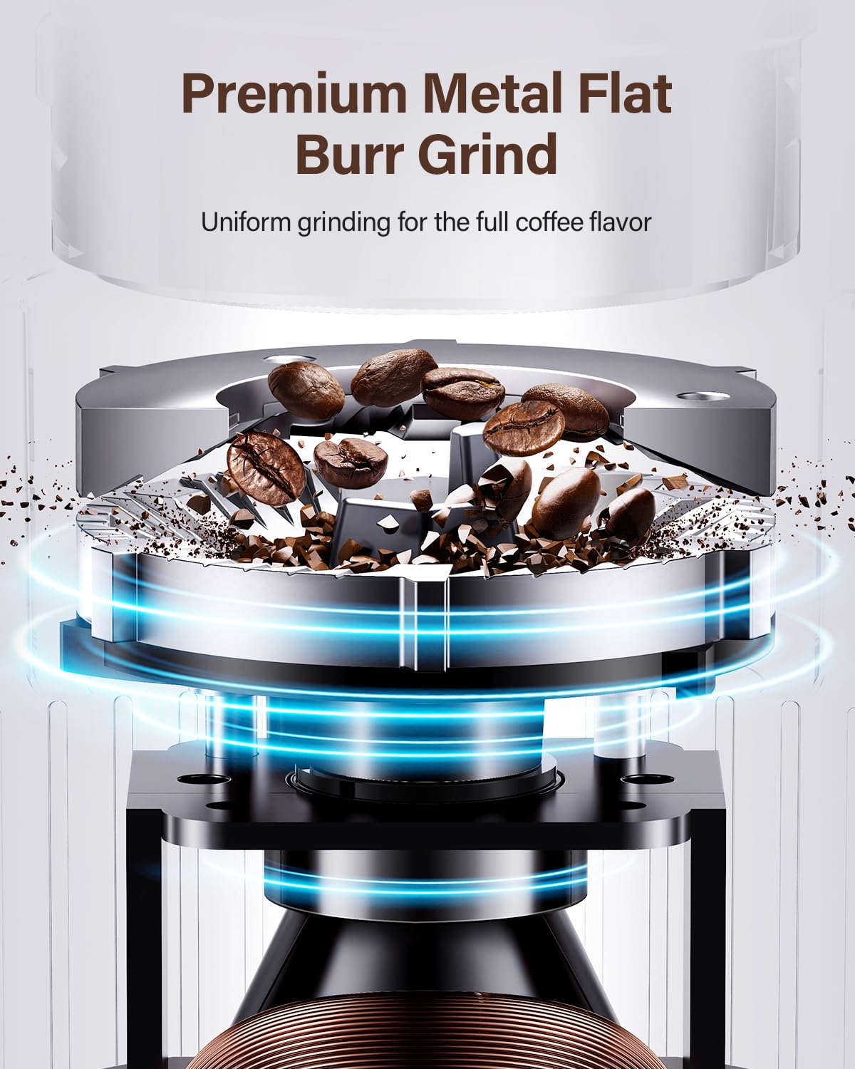 Electric Burr Coffee Grinder with 32 Grinding Sizes E77035
