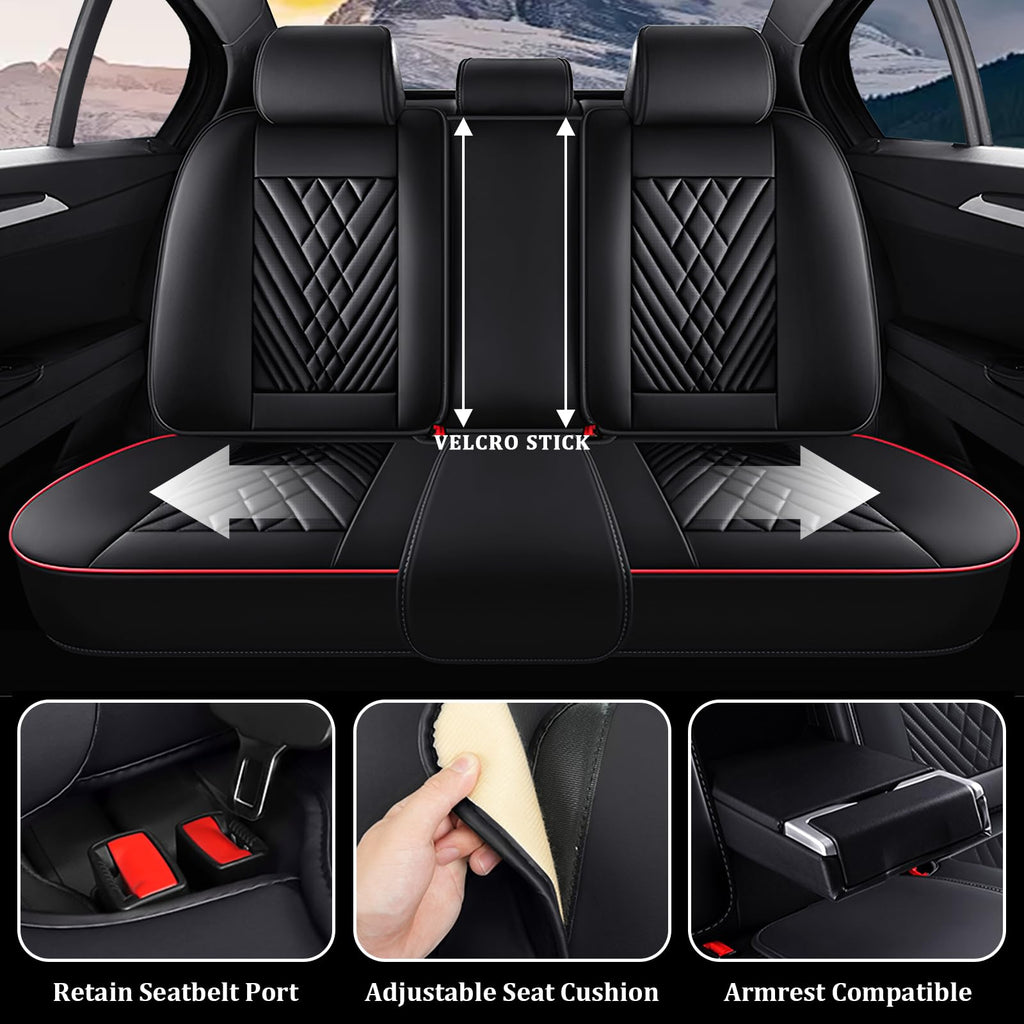 Waterproof Nappa Leather Full Set Car Seat Covers Y319790