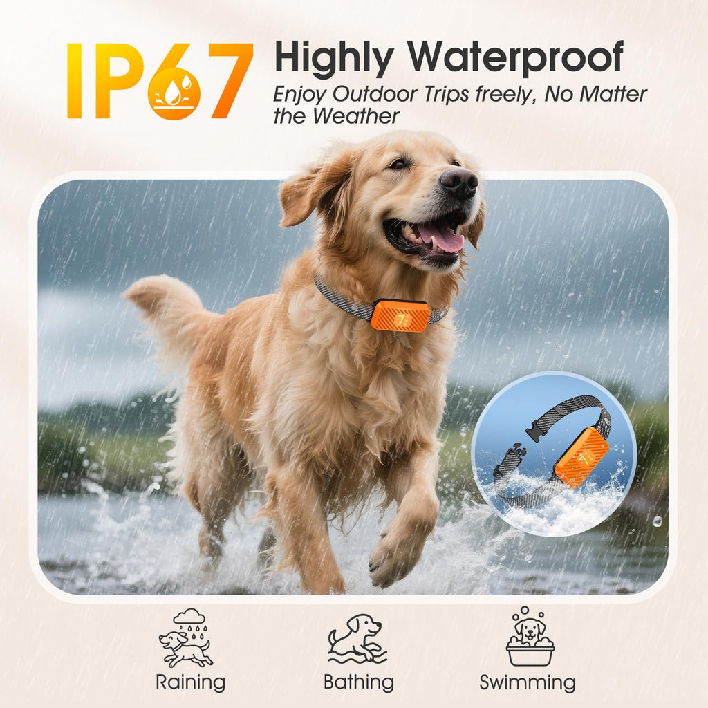 Dog Bark Collar with 7 Sensitivity, 3 Modes T2869