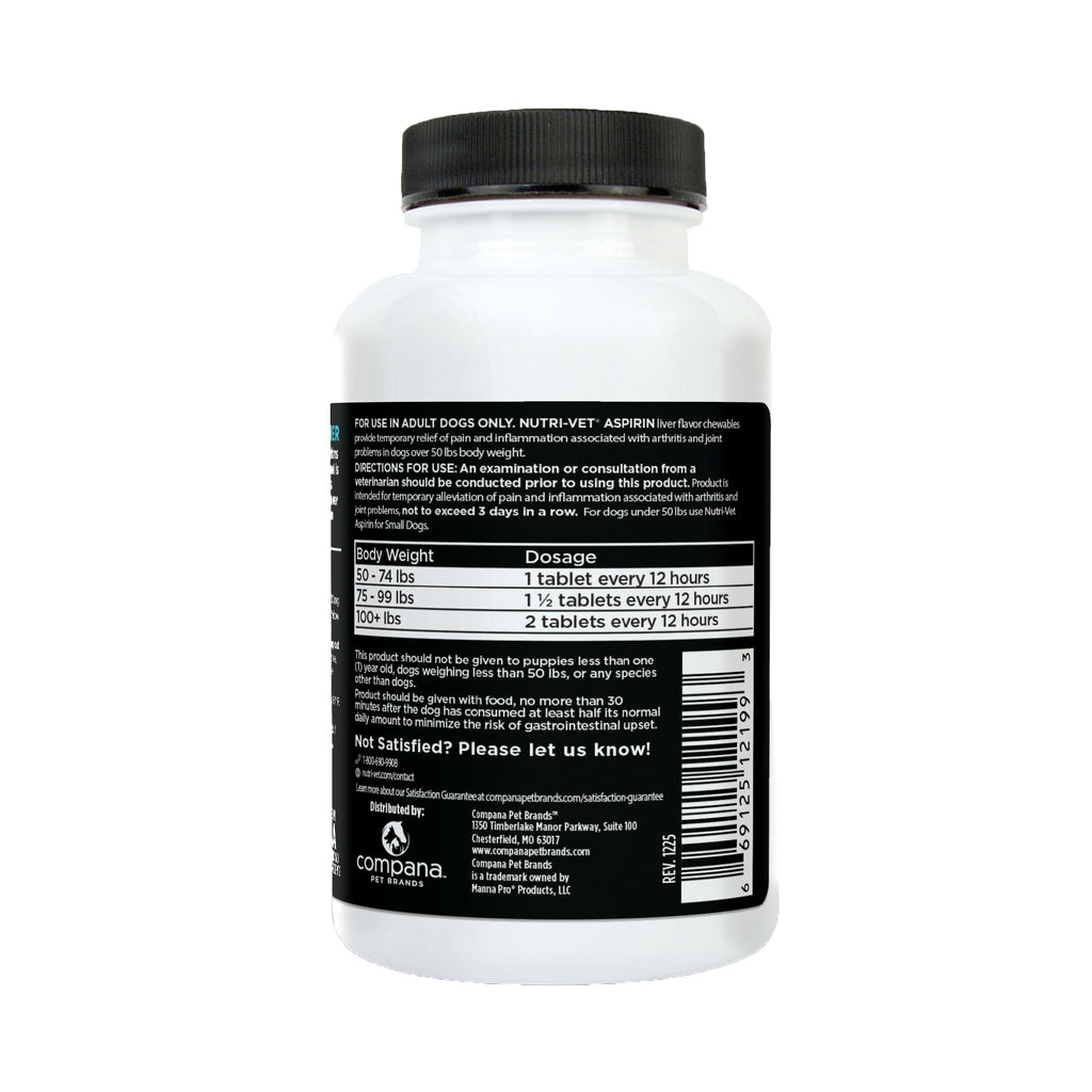 Aspirin Tablets for Large Dogs 300mg 75 Count Q1302