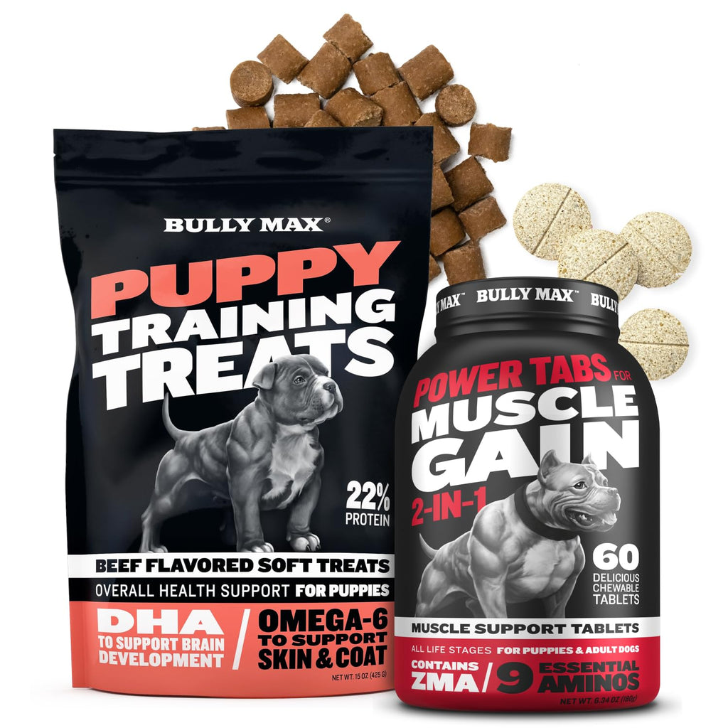 Puppy Training & Muscle Support Duo Power Tabs & Beef Soft Treats U77769