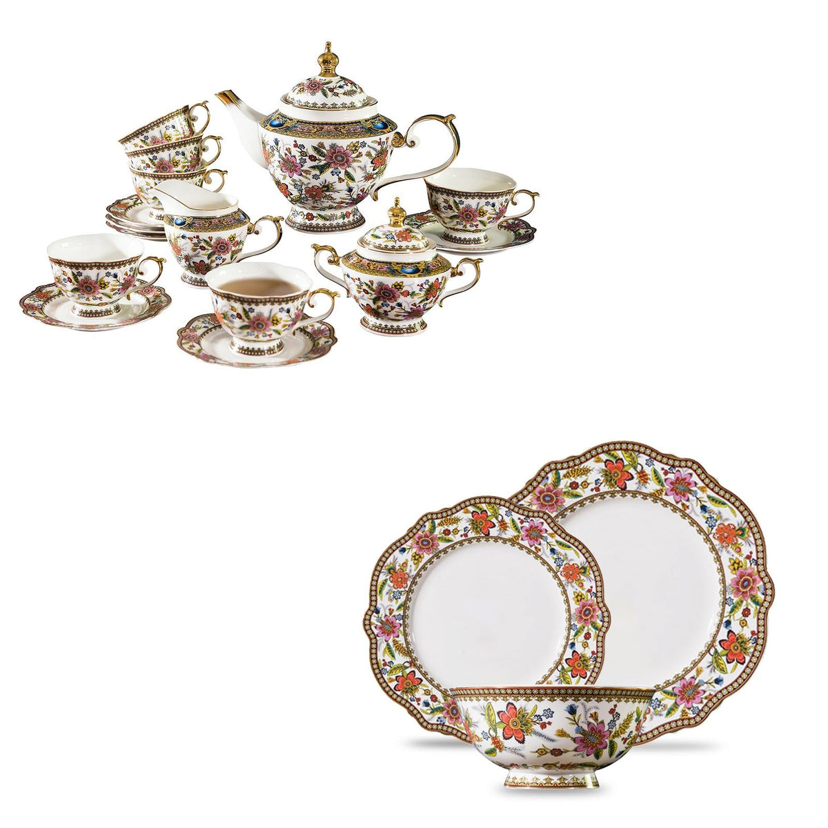Bone China Tea Set for 6 F66787