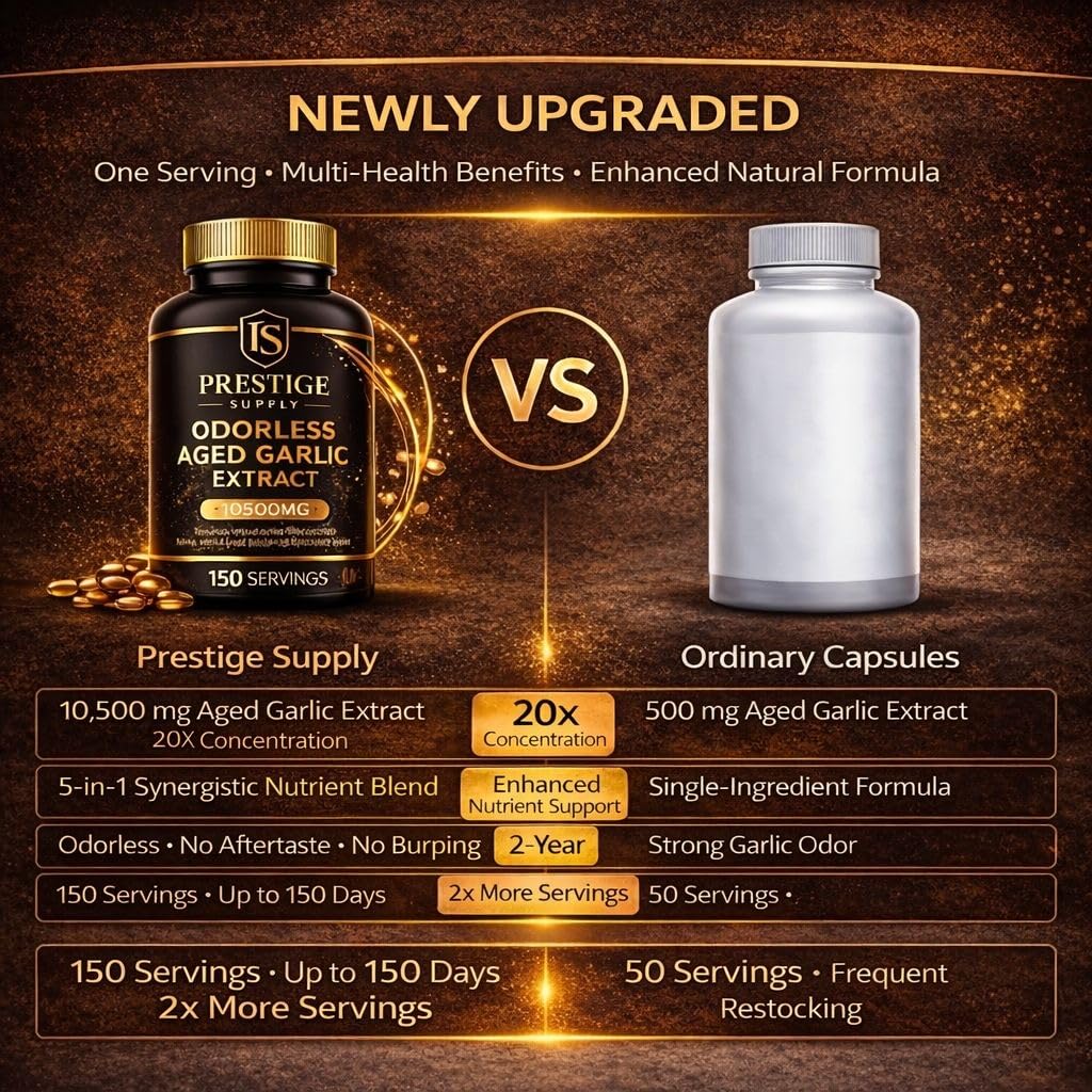 Aged Garlic Extract with Magnesium Chromium B1 & B9 300 Capsules V84542