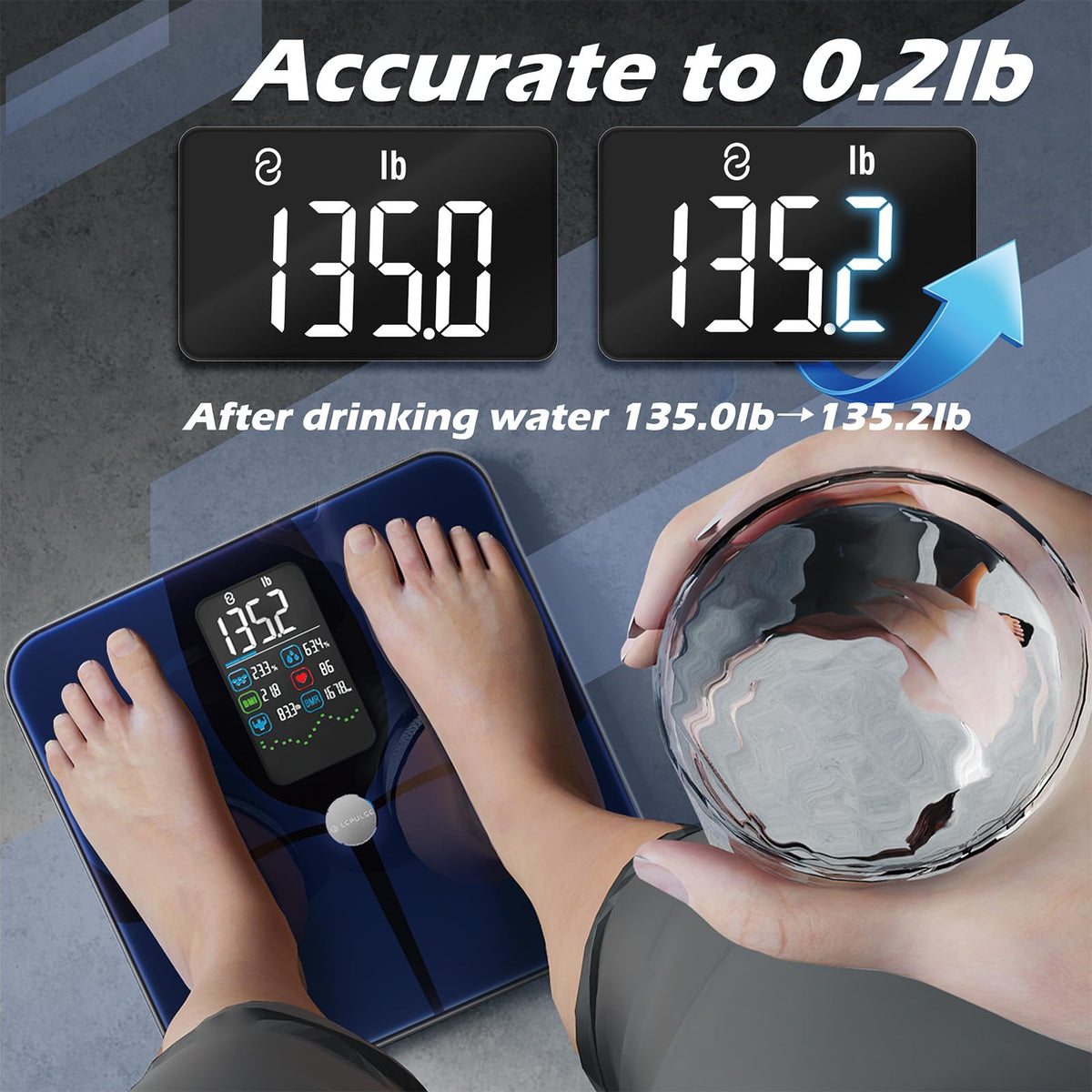 Smart Weight Scale with BMI Body Fat Muscle Mass Z56564