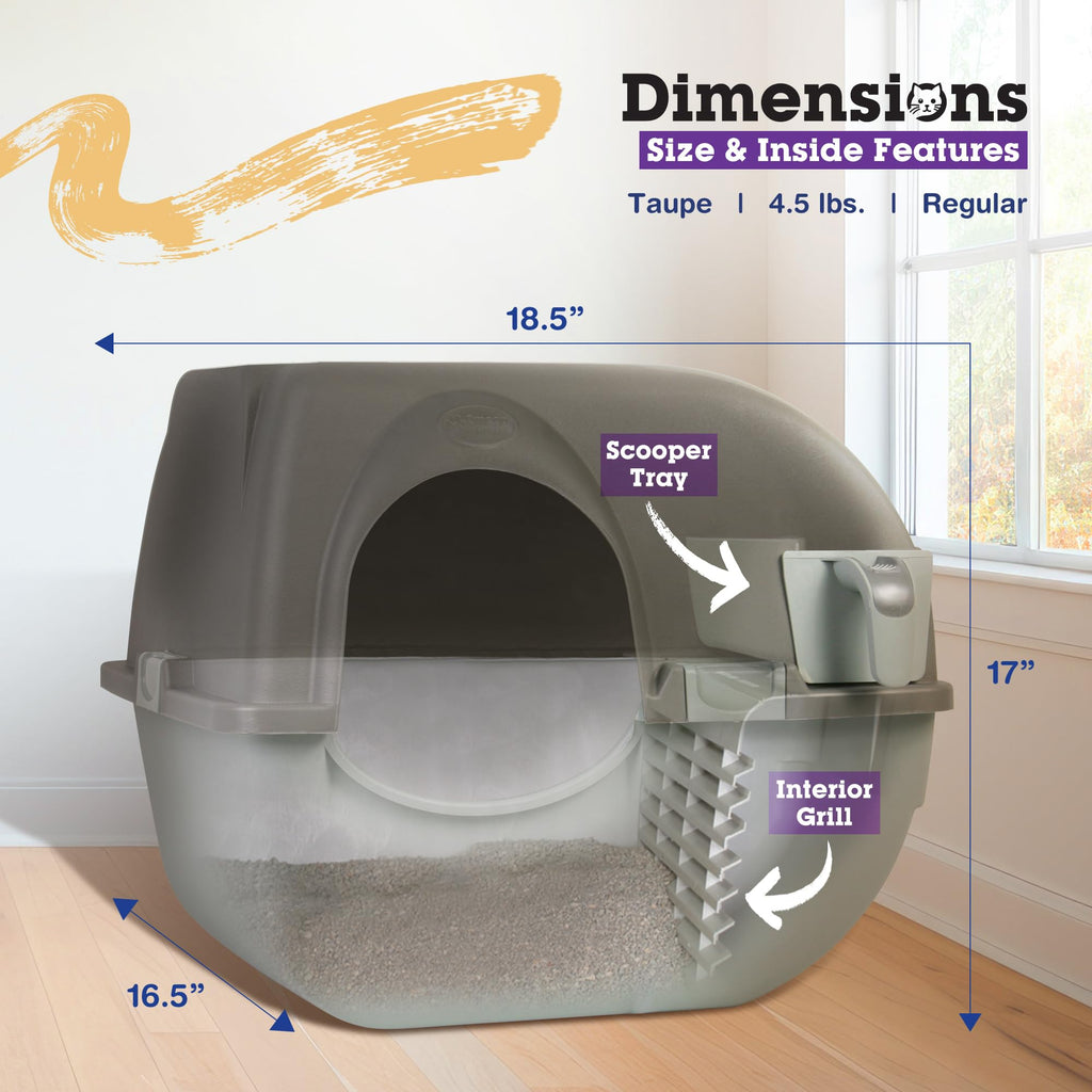 Self Cleaning Litter Box Regular Size Grey E612511