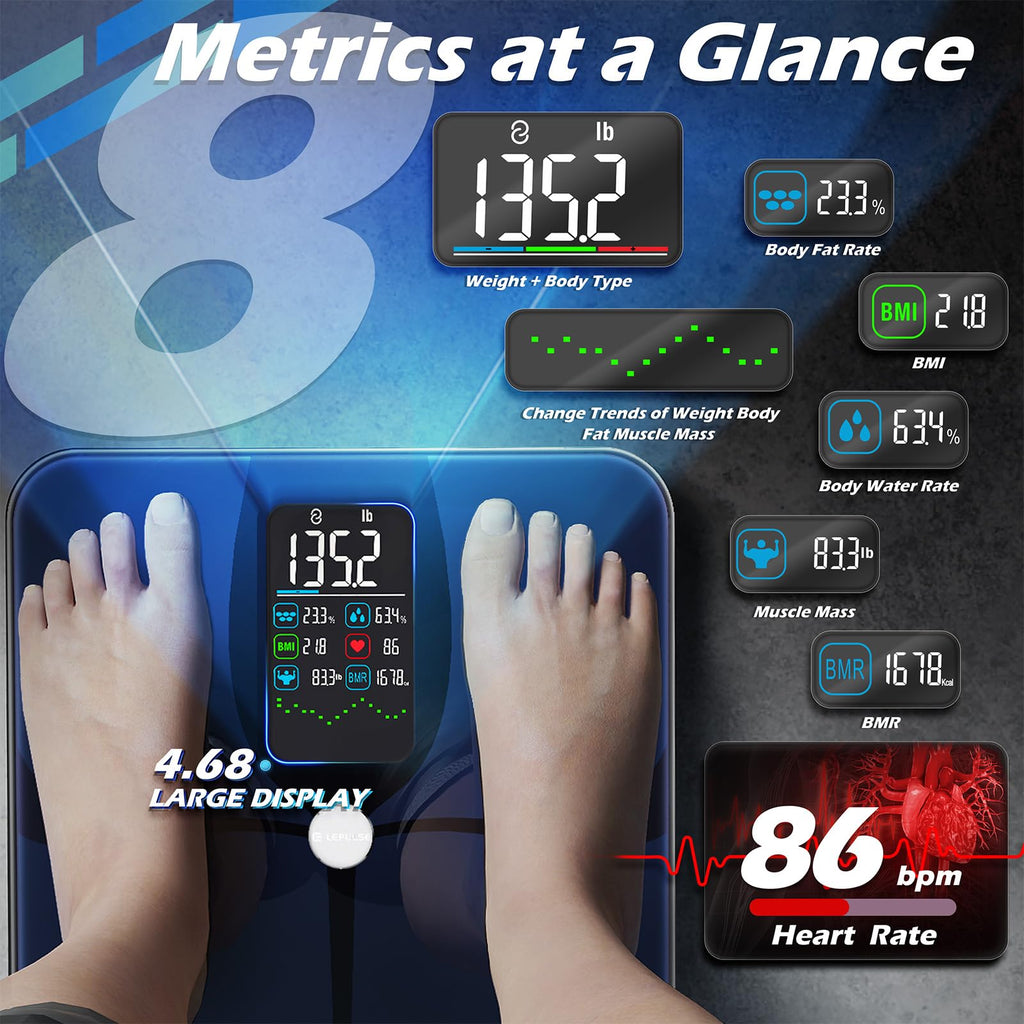 Smart Weight Scale with BMI Body Fat Muscle Mass Z56564
