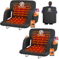 Black Heated Stadium Seats for Bleachers, 2 PCS Q994569
