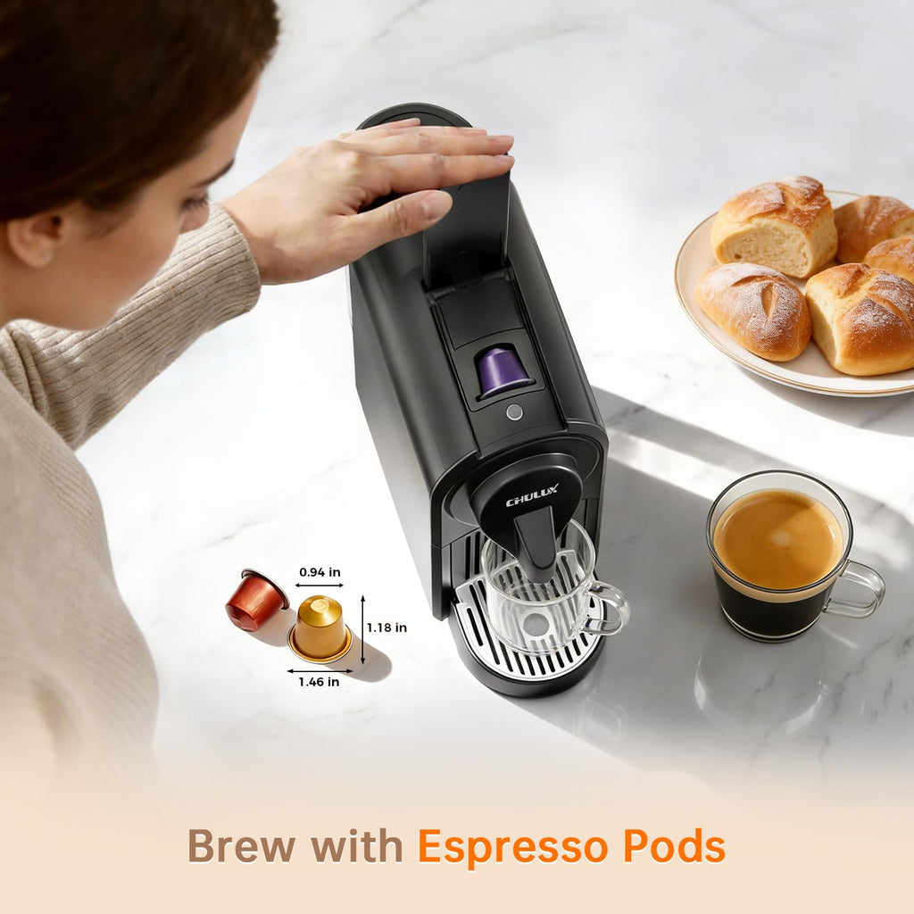 Single Serve Espresso Machine Black T83555