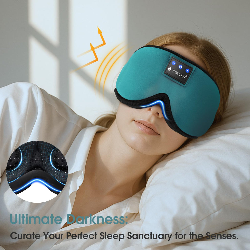 Bluetooth Sleep Headphones 3D Wireless Music Eye Mask U1882