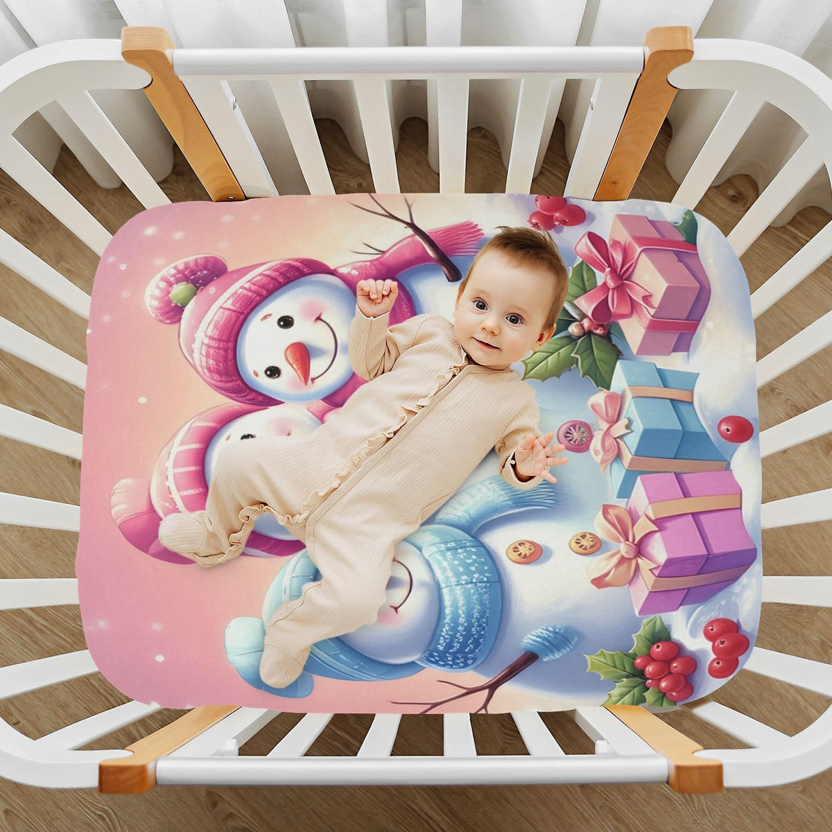 Colorful Crib Sheet 52" x 28" T5886