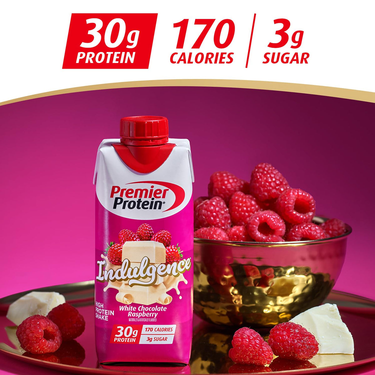 White Chocolate Raspberry Protein Shake 12 Pack U751155