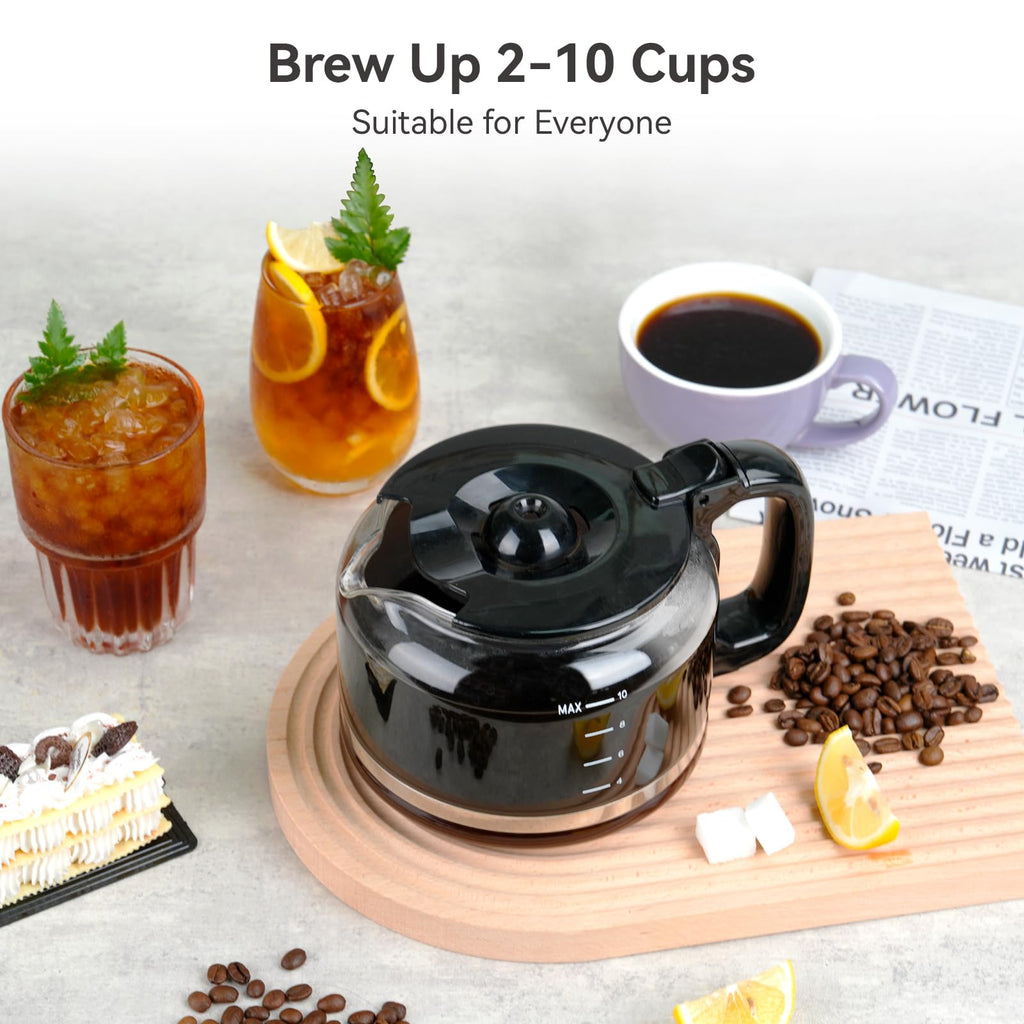 10-Cup Grind & Brew Coffee Maker with Burr Grinder F8404