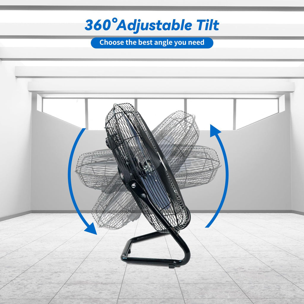 20 Inch High Velocity Industrial Floor Fan O751