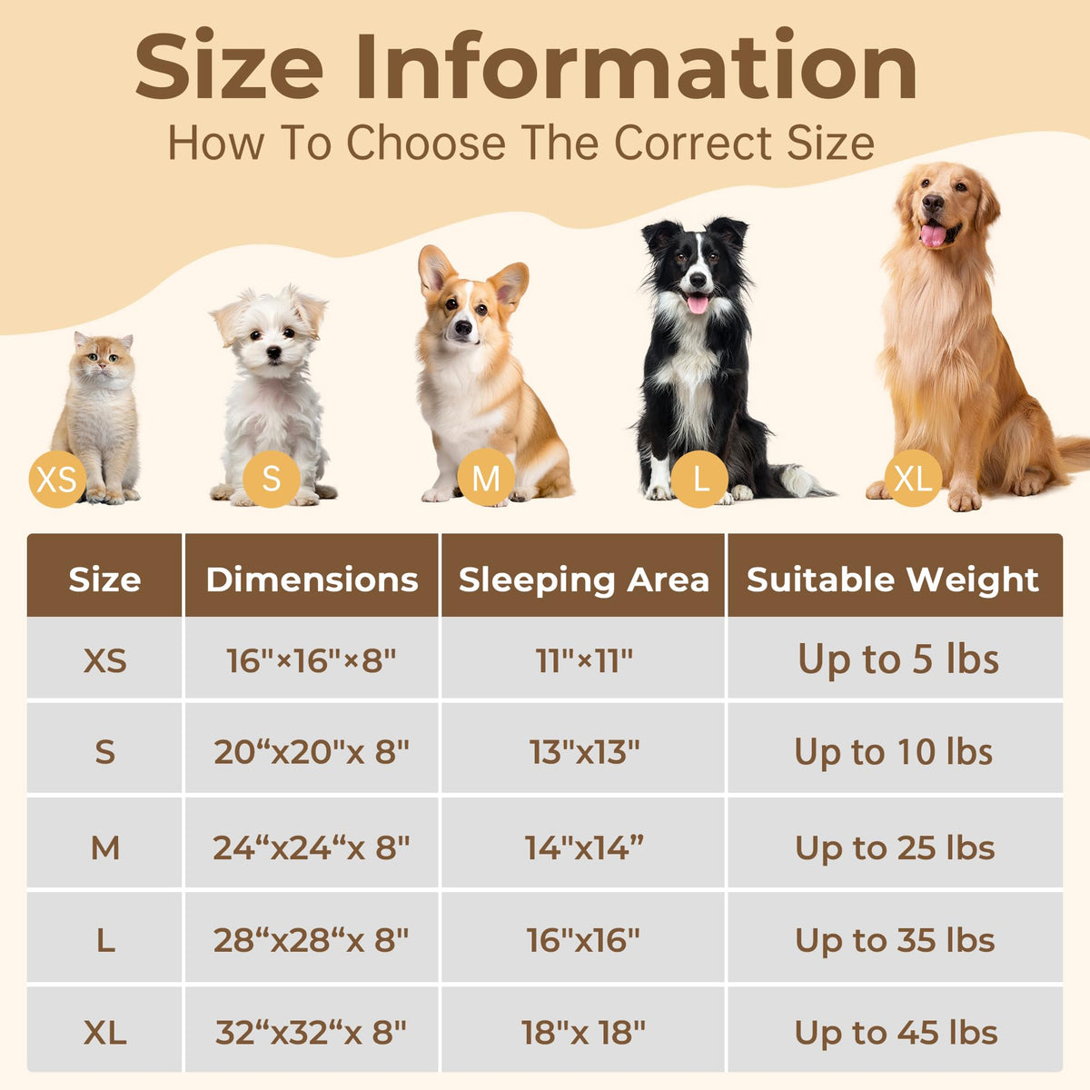 Round Fluffy Washable Anti-Anxiety Dog and Cat Bed V95961
