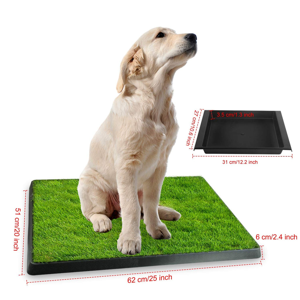 Indoor Dog Toilet with Artificial Grass 25" x 20" F57259