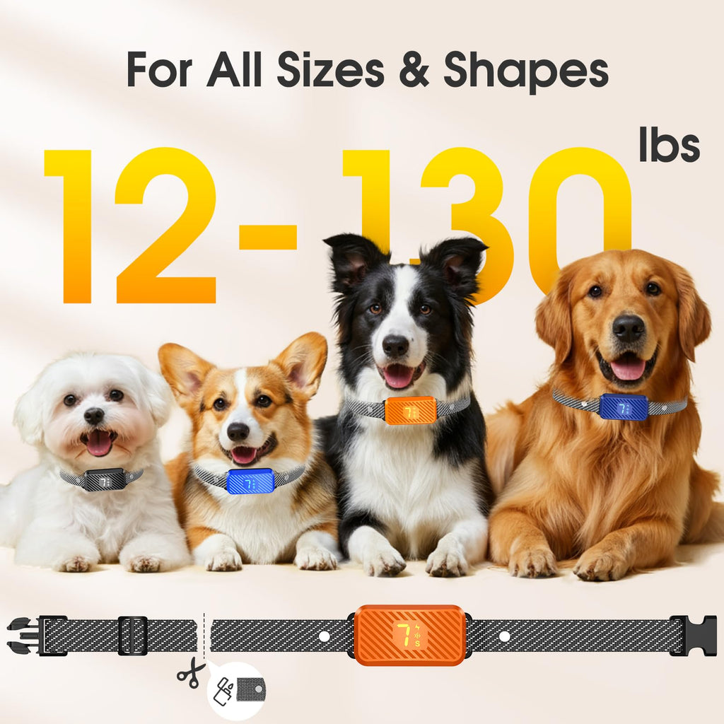 Dog Bark Collar with 7 Sensitivity, 3 Modes T2869