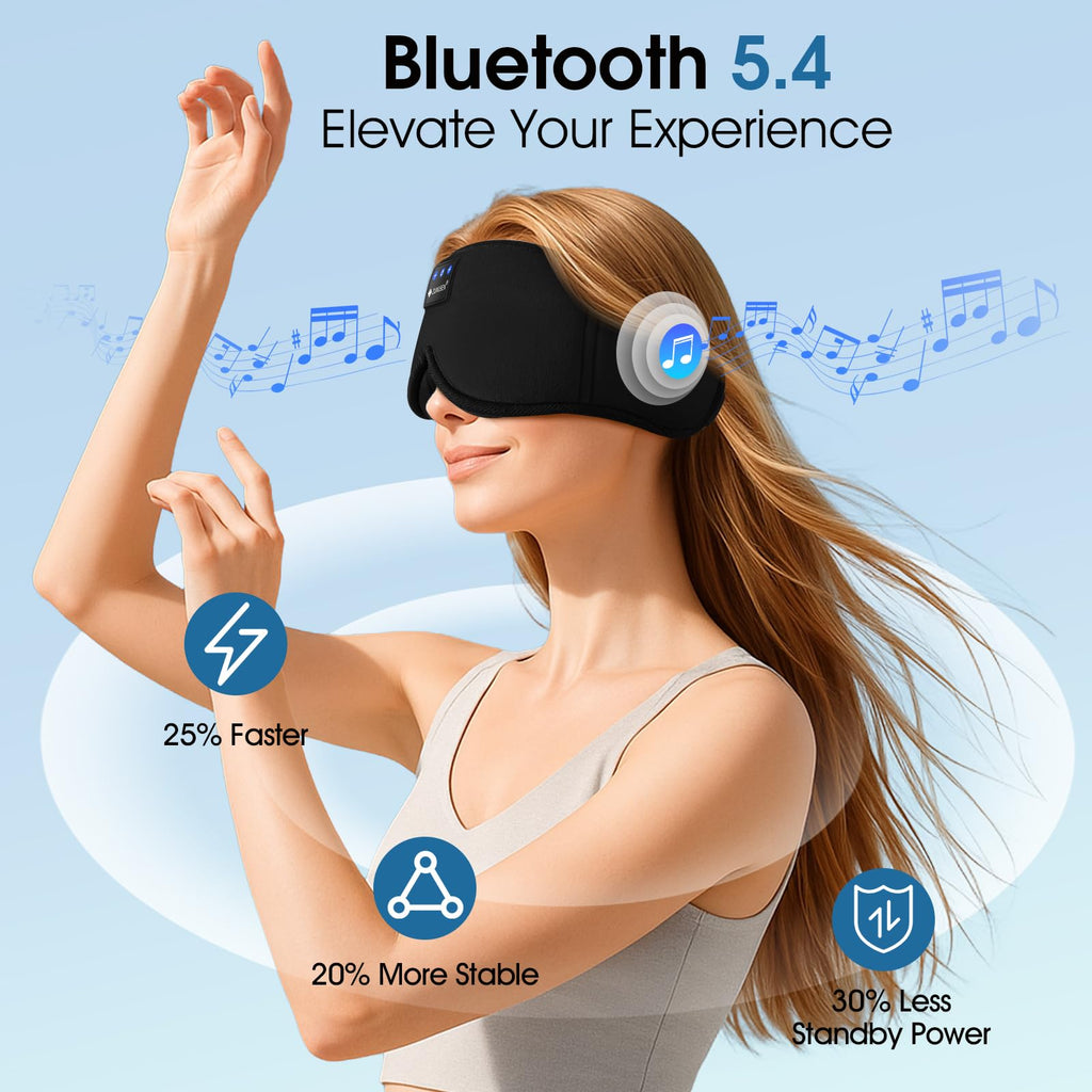 Bluetooth Sleep Headphones 3D Wireless Music Eye Mask U1882
