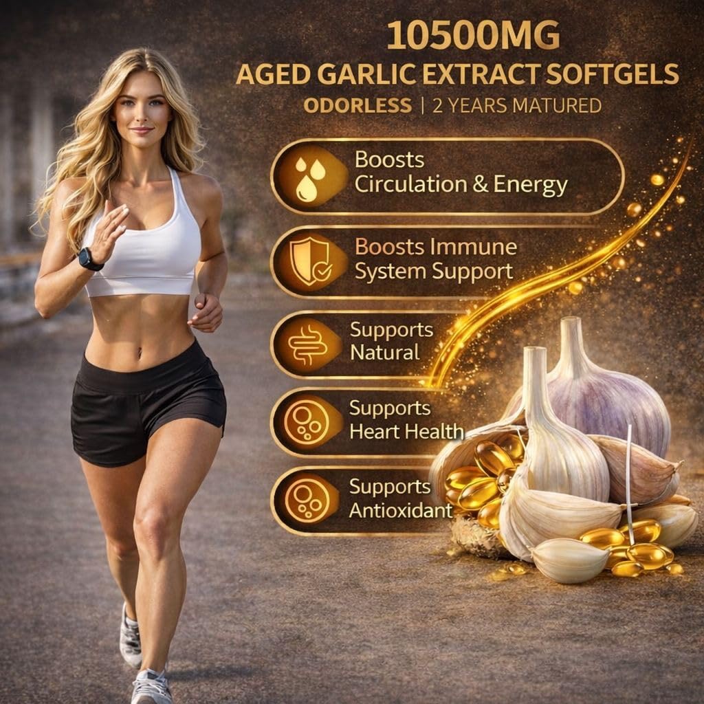Aged Garlic Extract with Magnesium Chromium B1 & B9 300 Capsules V84542