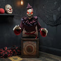 5 Ft. Skeleton Clown Halloween Decoration M7373