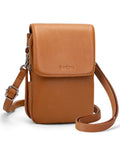 Genuine Leather Crossbody Bag with RFID Blocking Card Slots Q824958