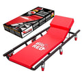Rolling Garage Creeper with Adjustable Headrest and 6 Casters I1141
