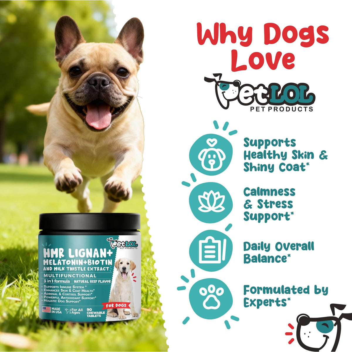Melatonin, Biotin & Milk Thistle Complex for Dogs W652664