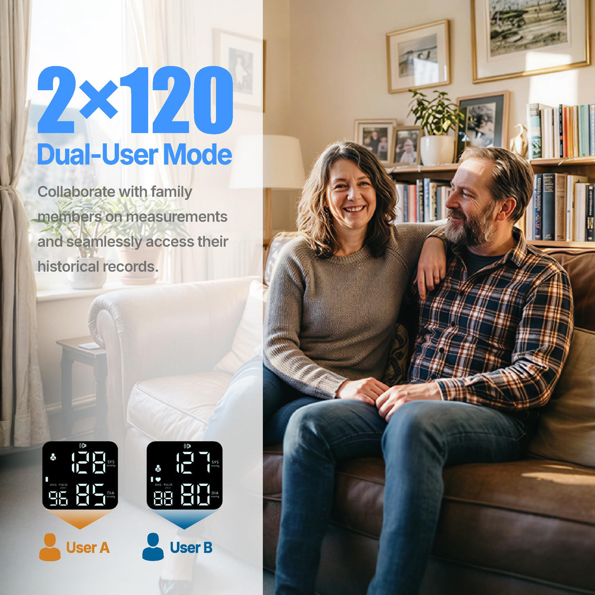 Wrist Blood Pressure Monitor with Voice Broadcast, 240 Memory for 2 Users W288