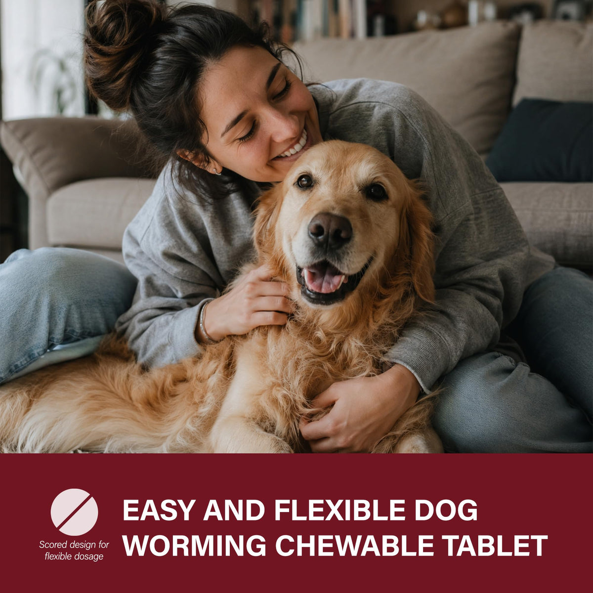 Dog Dewormer 30 Tablets Beef Flavor R2813