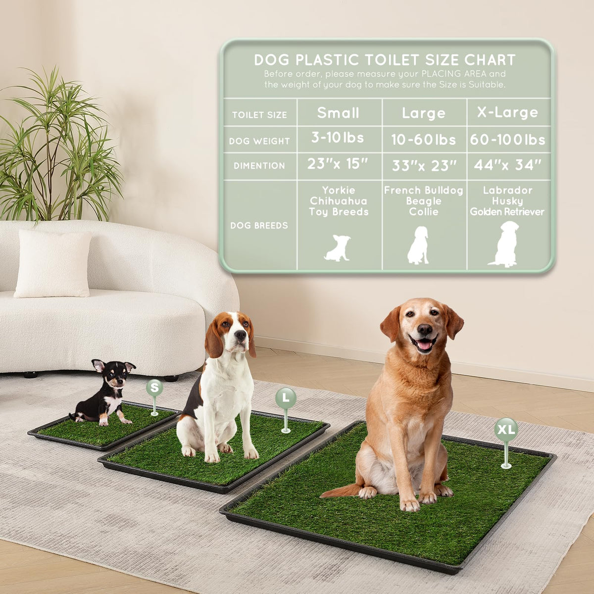 Dog Grass Pad with Tray G909894