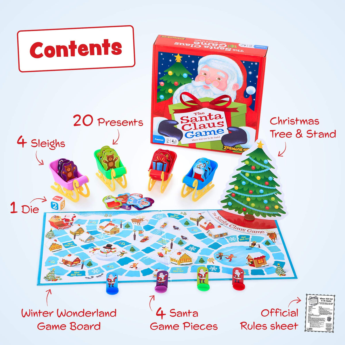 Santa Claus Christmas Board Game C37566