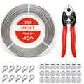 1/8 Inch Stainless Steel Cable 100FT 7x7 Strand Core P297