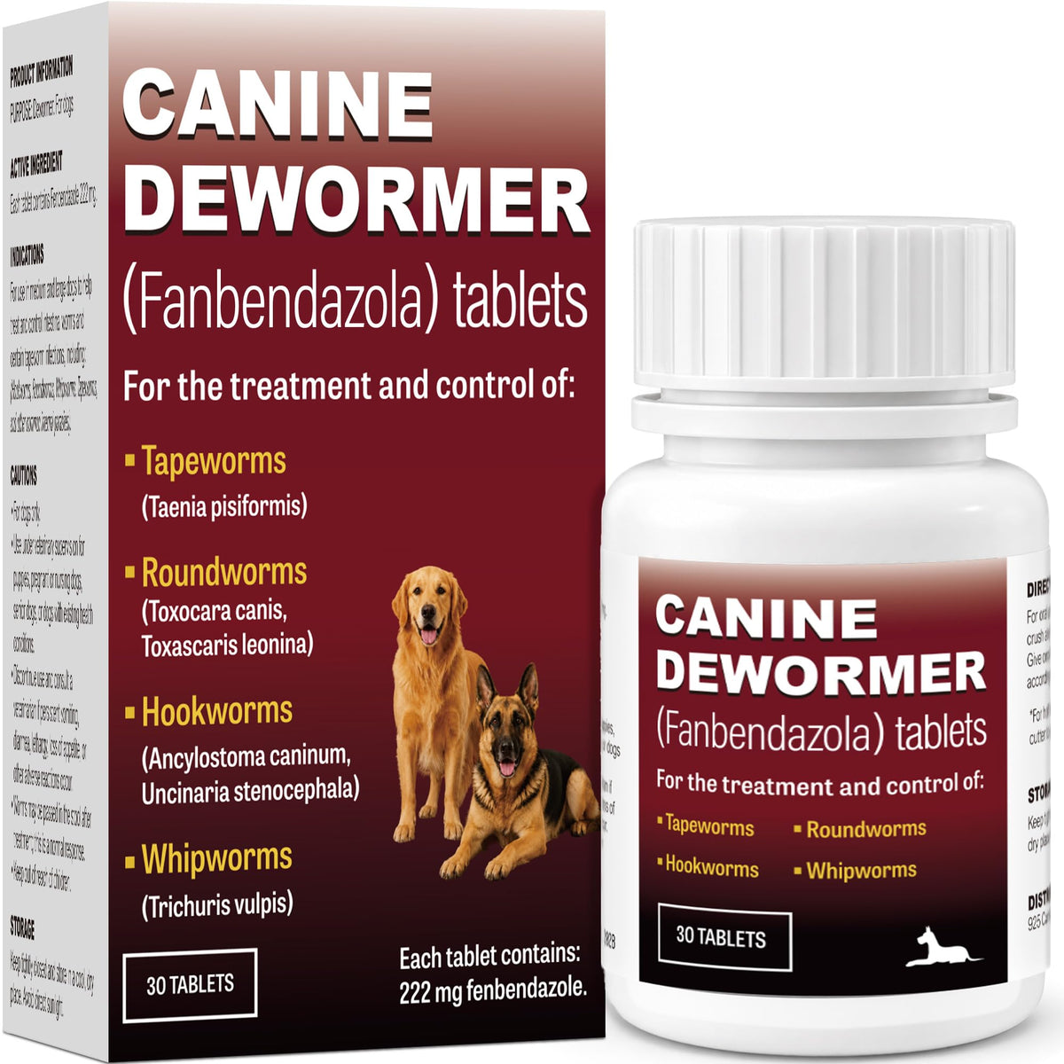 Dog Dewormer 30 Tablets Beef Flavor R2813