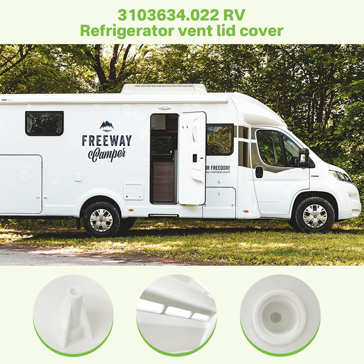 RV Refrigerator Vent Lid Cover Replacement X359699
