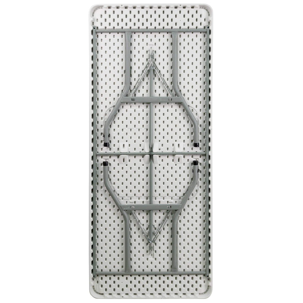 6-Foot Heavy Duty Plastic Folding Table with Carrying Handles B4217