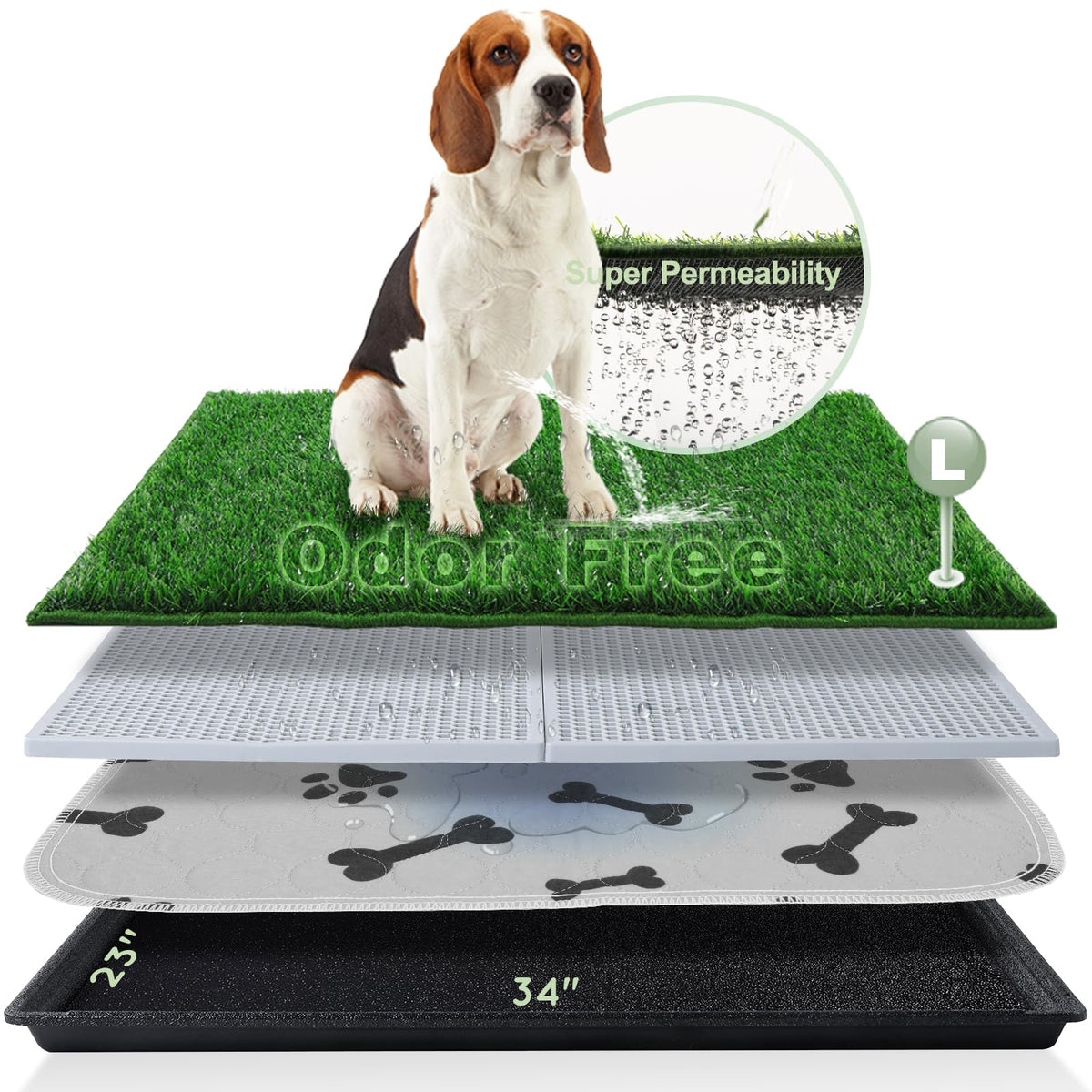 Dog Grass Pad with Tray G909894