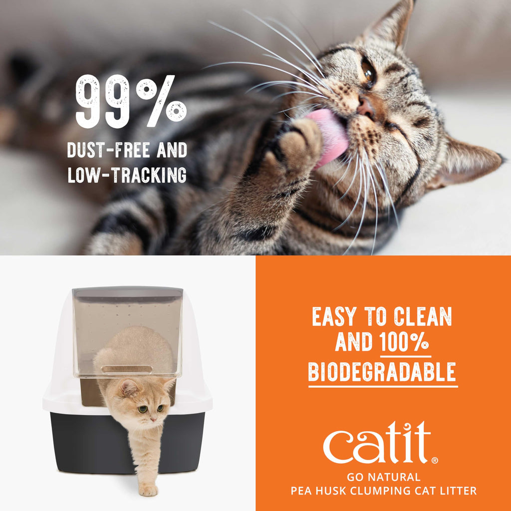 Pea Husk Clumping Cat Litter 12.3 lb Pack of 2 P77686
