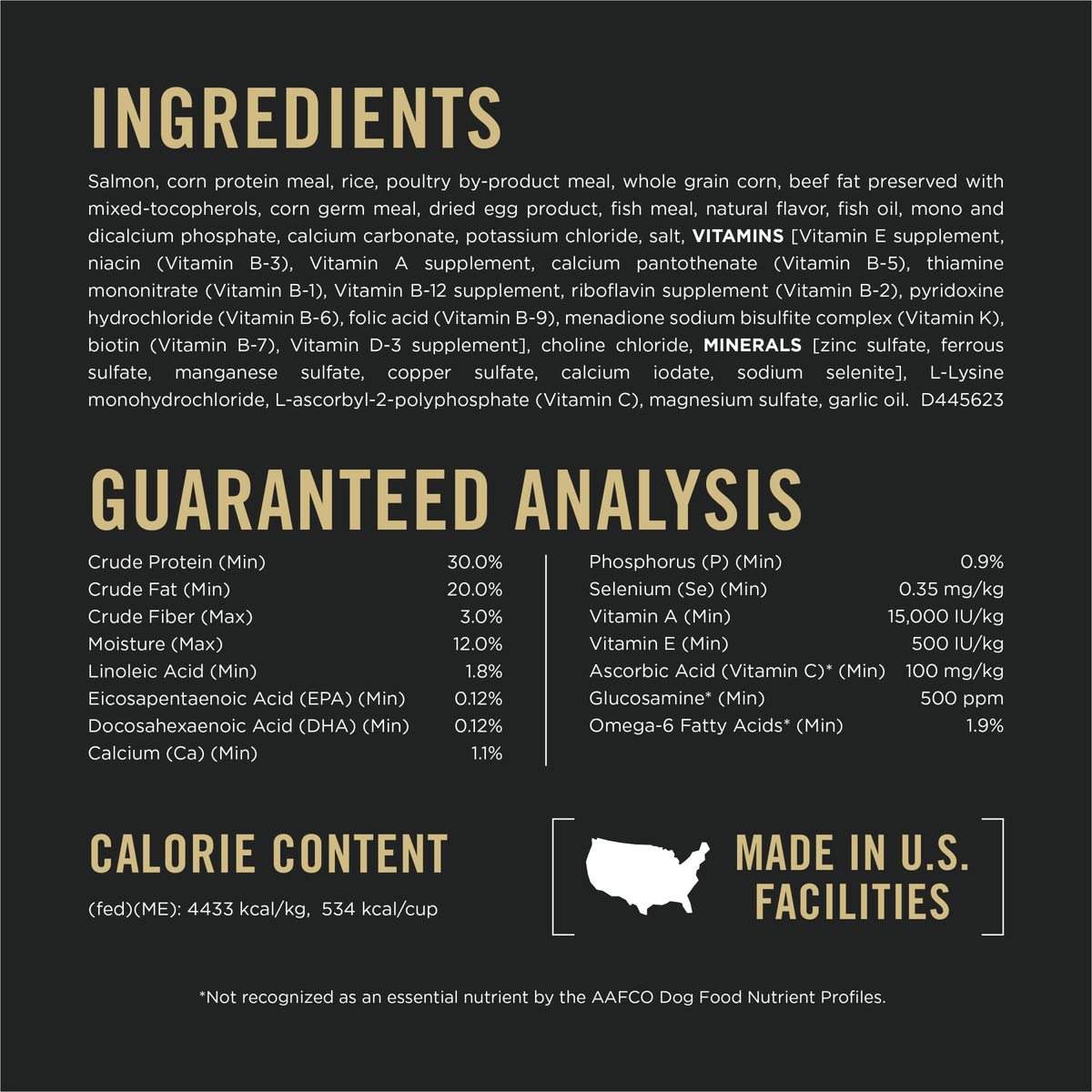 Salmon High Protein Dry Dog Food B740