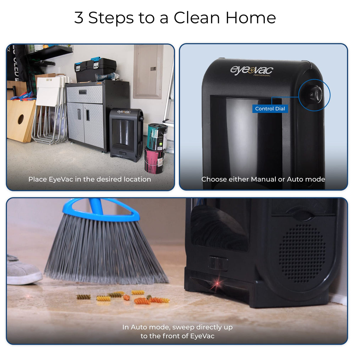 Touchless Automatic Dustpan Vacuum, Corded Bagless Canister Vacuum, 1400 Watt R81985