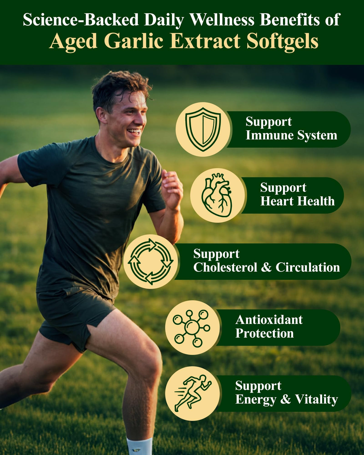Odorless Garlic Supplement, 300 Softgels S241