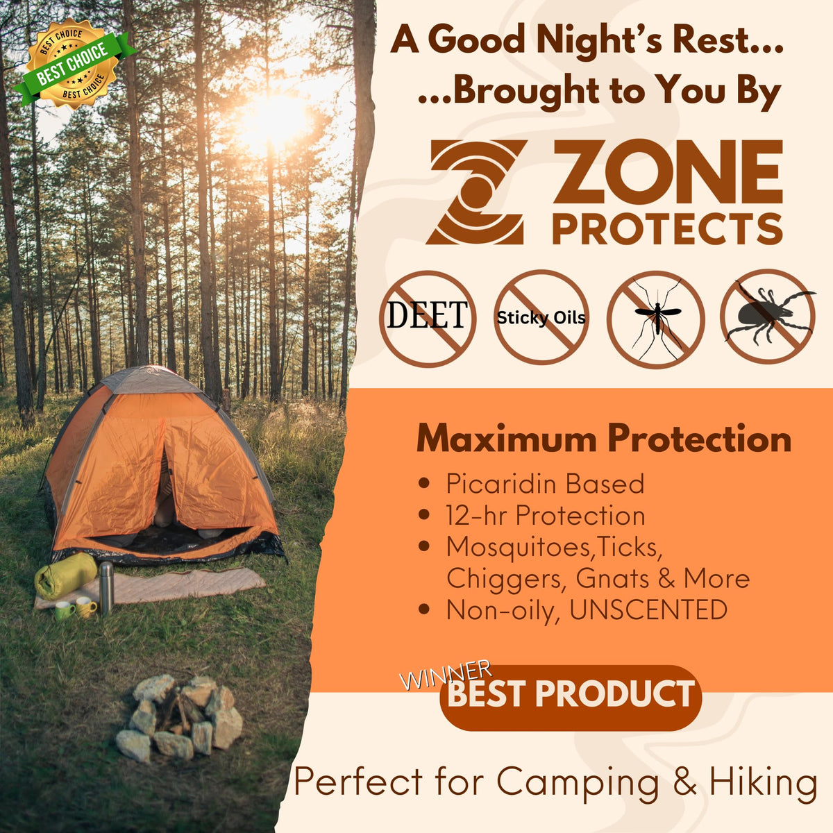 Picaridin Insect Repellent Refill, 32oz, 12-Hour DEET-Free Unscented Spray Q51973