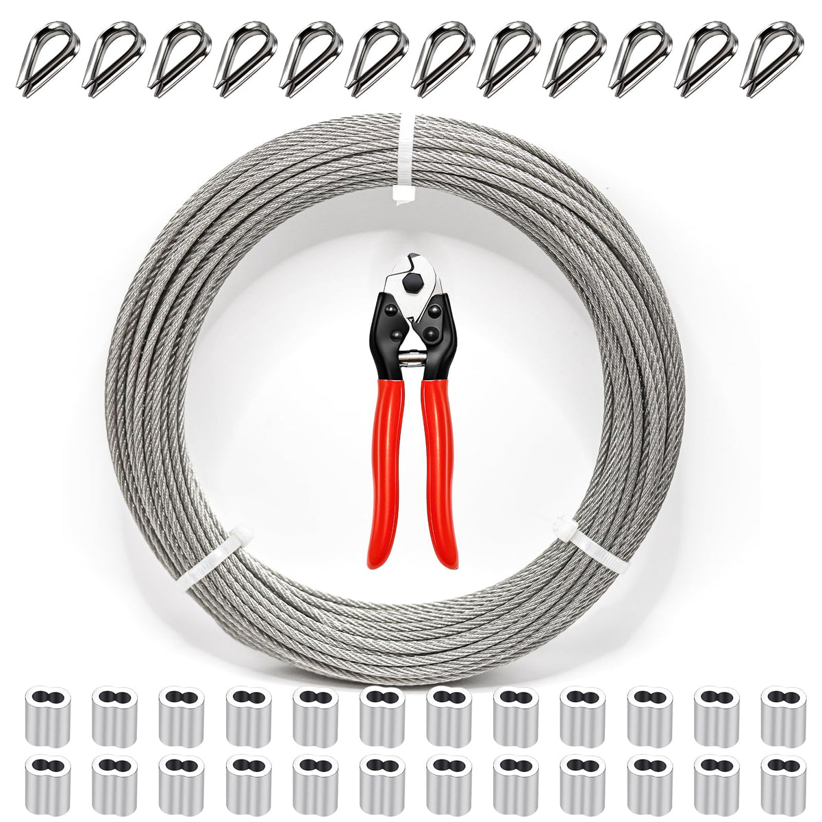 1/8 Inch Stainless Steel Cable 100FT 7x7 Strand Core P297