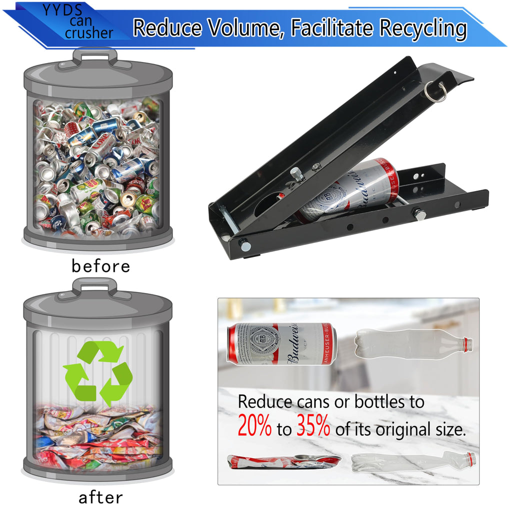 Heavy-Duty 12 Oz. and 16 Oz. Aluminum Can Crusher I960